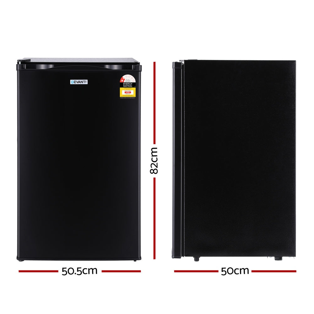 Devanti 110L Bar Fridge Black-1