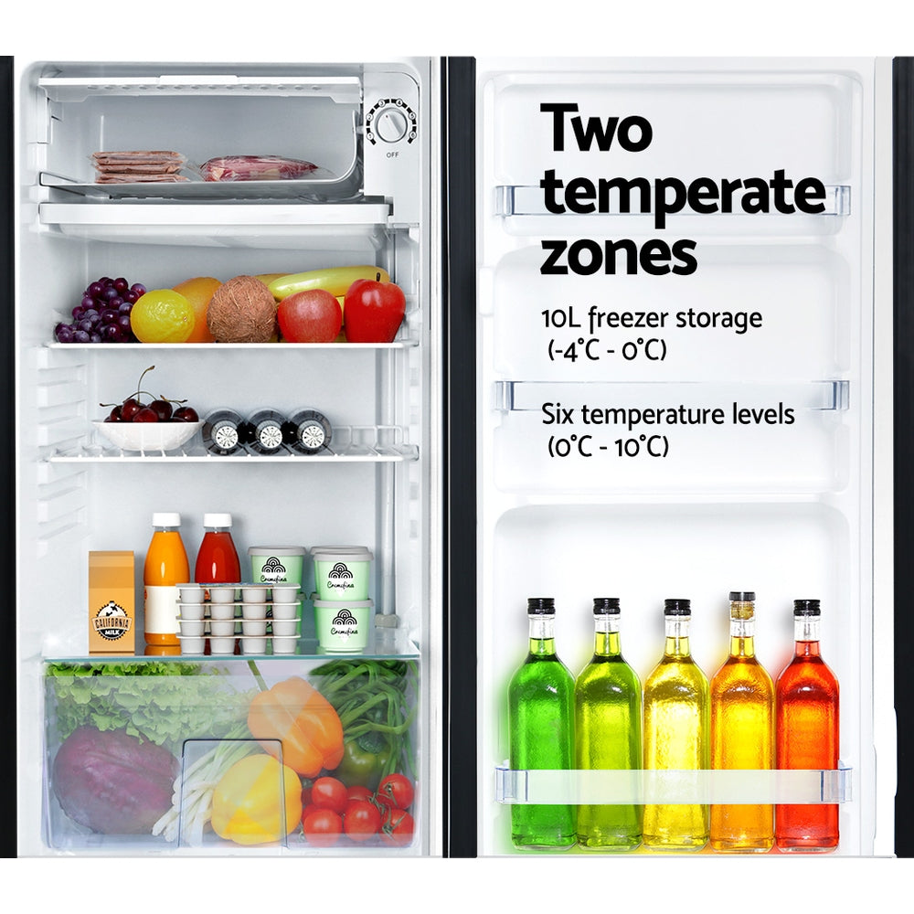 Devanti 95L Bar Fridge Black-3