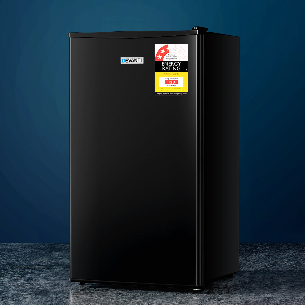 Devanti 95L Bar Fridge Black-6