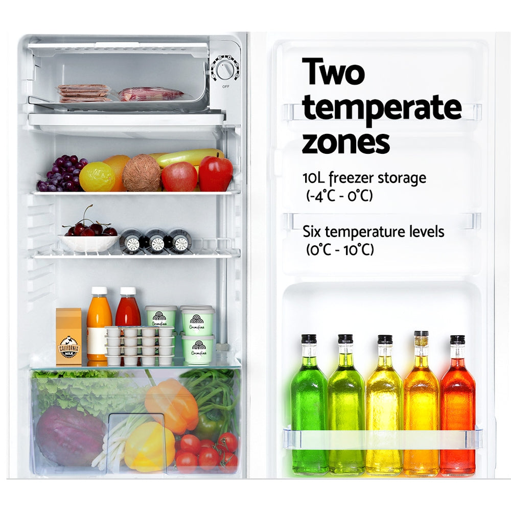 Devanti 95L Bar Fridge White-3