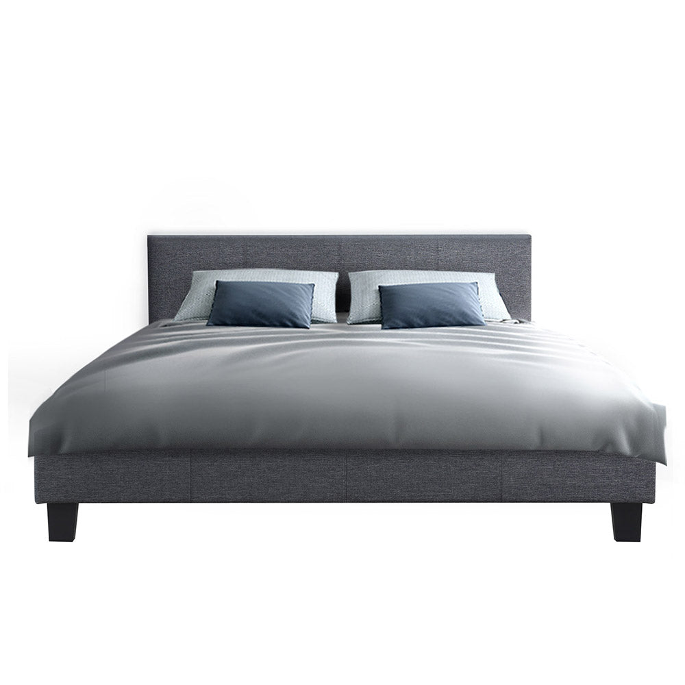 Artiss Bed Frame Double Size Grey NEO-2