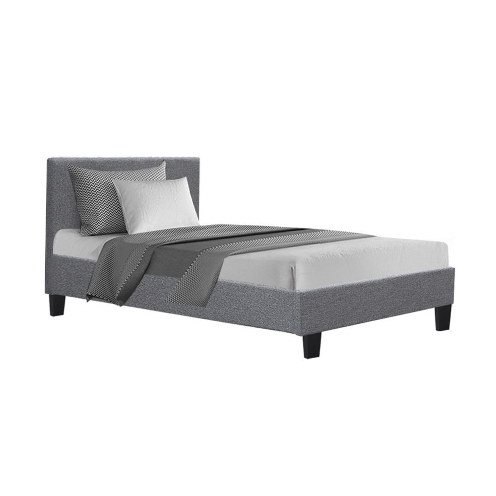 Artiss Bed Frame King Single Size Grey NEO-0