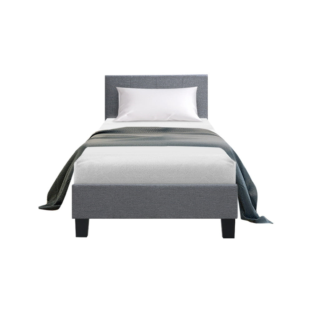 Artiss Bed Frame King Single Size Grey NEO-2