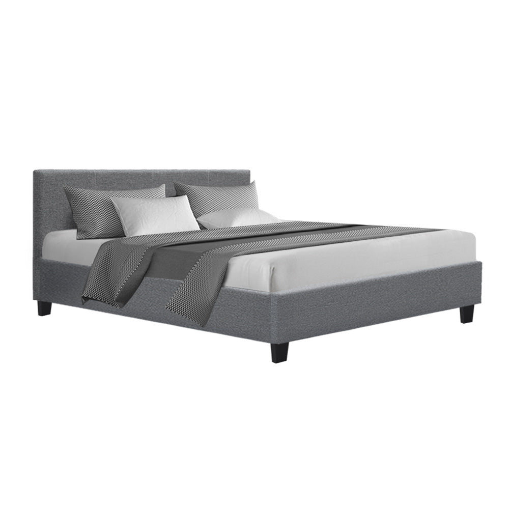 Artiss Bed Frame Queen Size Grey NEO-0