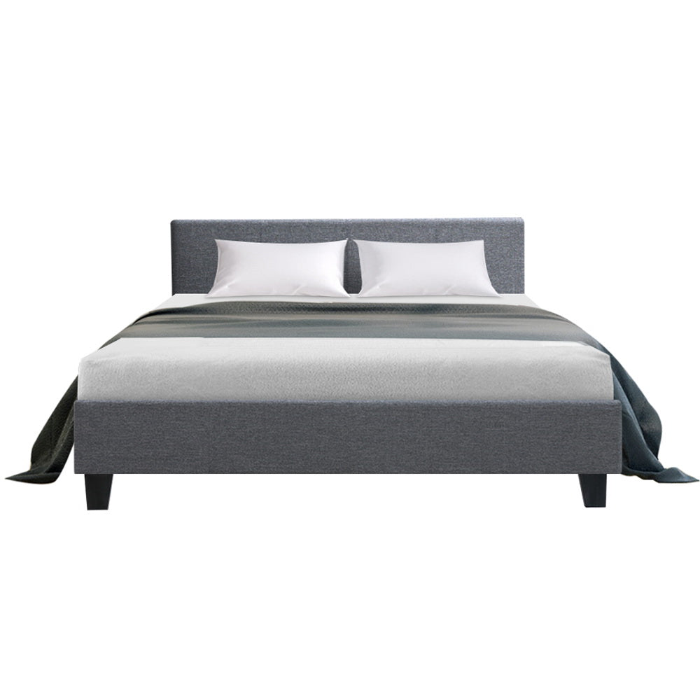 Artiss Bed Frame Queen Size Grey NEO-2