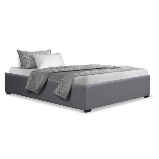 Artiss Bed Frame King Single Size Gas Lift Base Grey TOKI-0