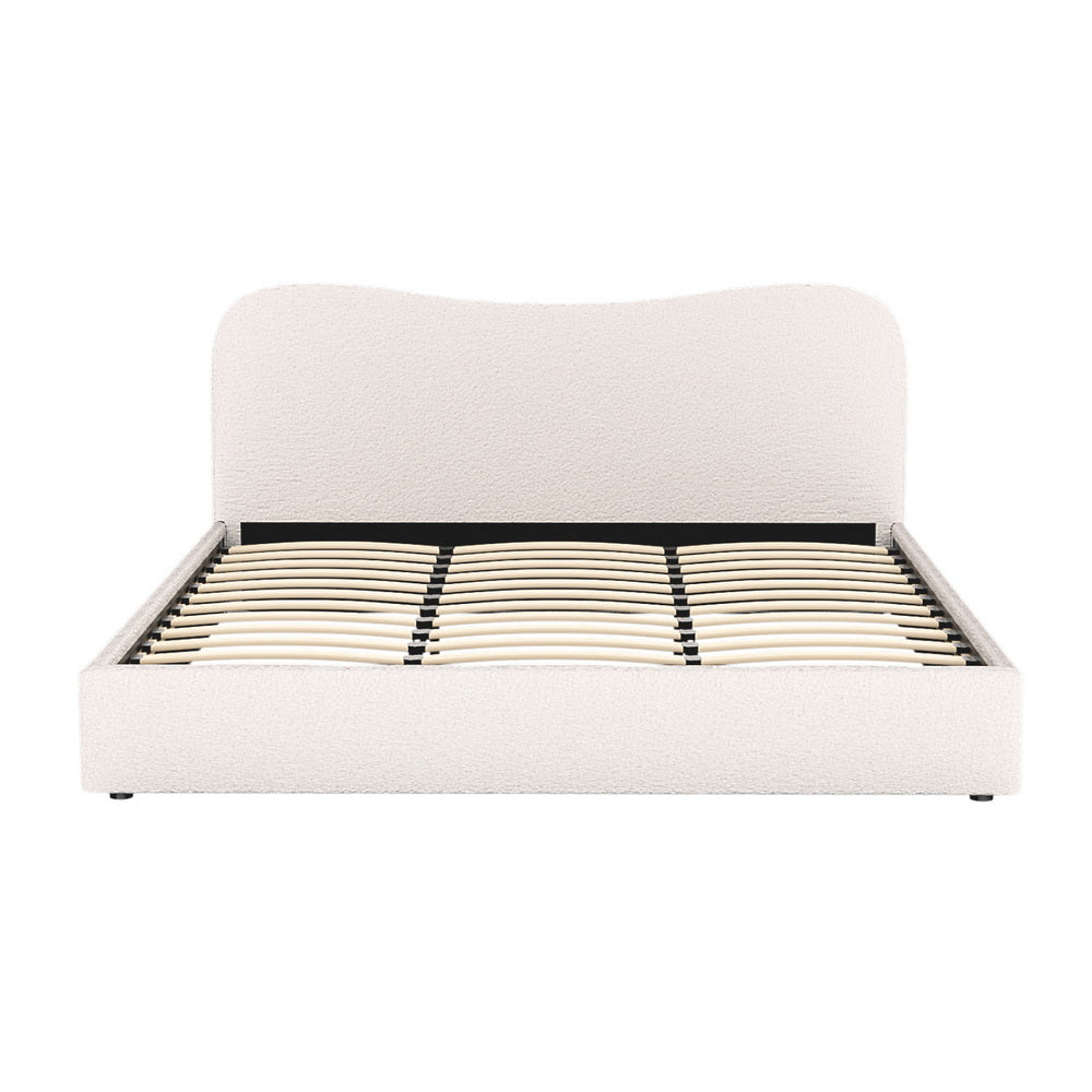 Artiss Bed Frame King Size Boucle DARA-2