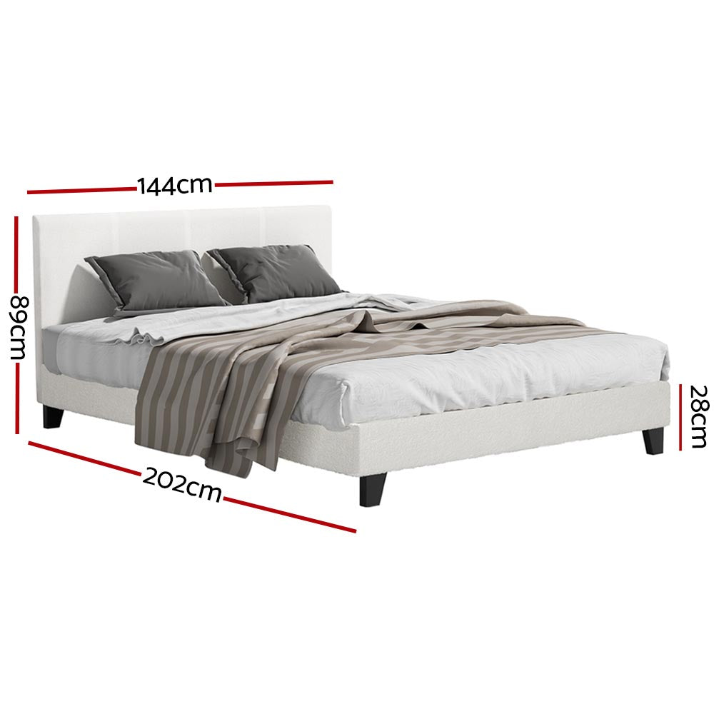 Artiss Bed Frame Double Size Boucle NEO-1