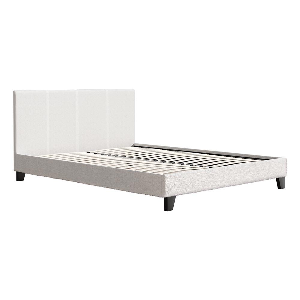 Artiss Bed Frame Queen Size Boucle NEO-0