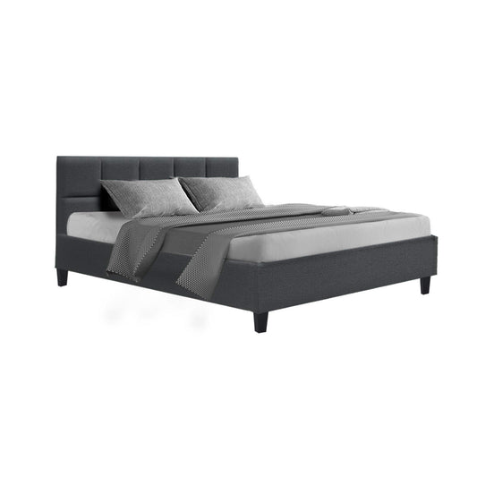 Artiss Bed Frame Double Size Charcoal TINO-0