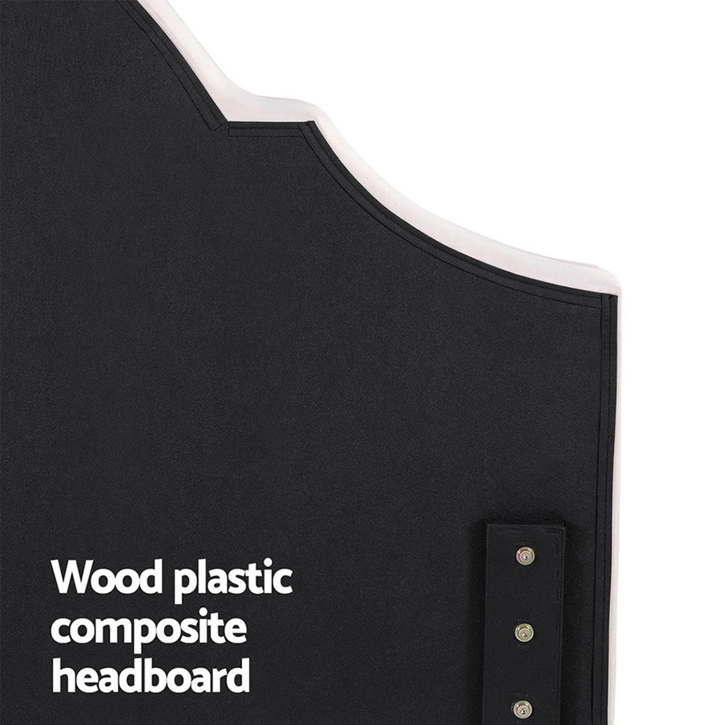 Artiss Queen Bed Frame with Storage Scalloped Velvet Headboard Wooden Platform Base-5