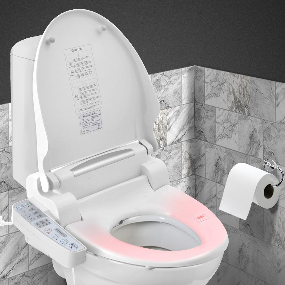 Cefito Electric Bidet Toilet Seat Cover Auto Smart Water Wash Dry Panel Control-6