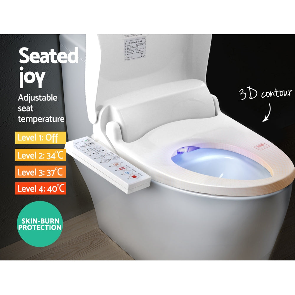 Cefito Electric Bidet Toilet Seat Cover Bathroom Spray Water Wash V Shape-5