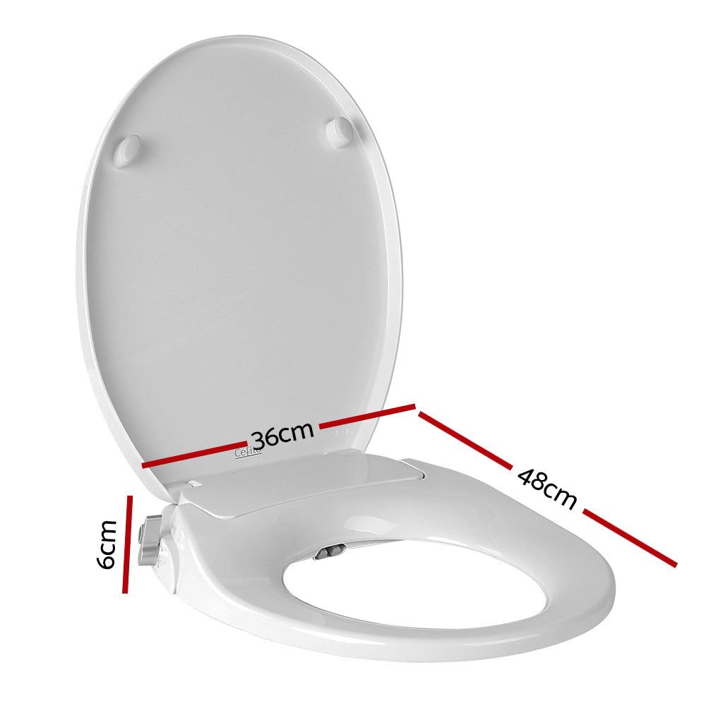 Cefito Non Electric Bidet Toilet Seat Cover Auto Water Spray Wash Knob Control-1