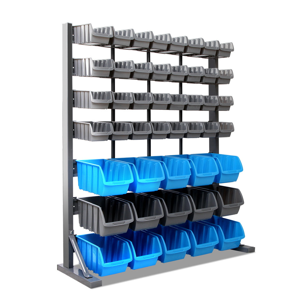 Giantz 47 Storage Bin Rack Free Stand Steel Stand-0