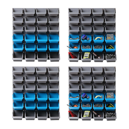 Giantz 96 Storage Bin Rack Wall Mounted-0