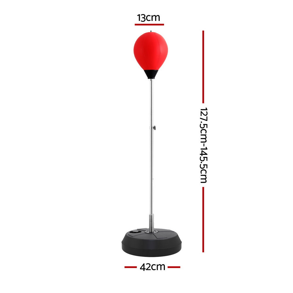 Everfit Adult Punching Bag Stand 150cm Adjustable Freestanding with Gloves and Pump-1