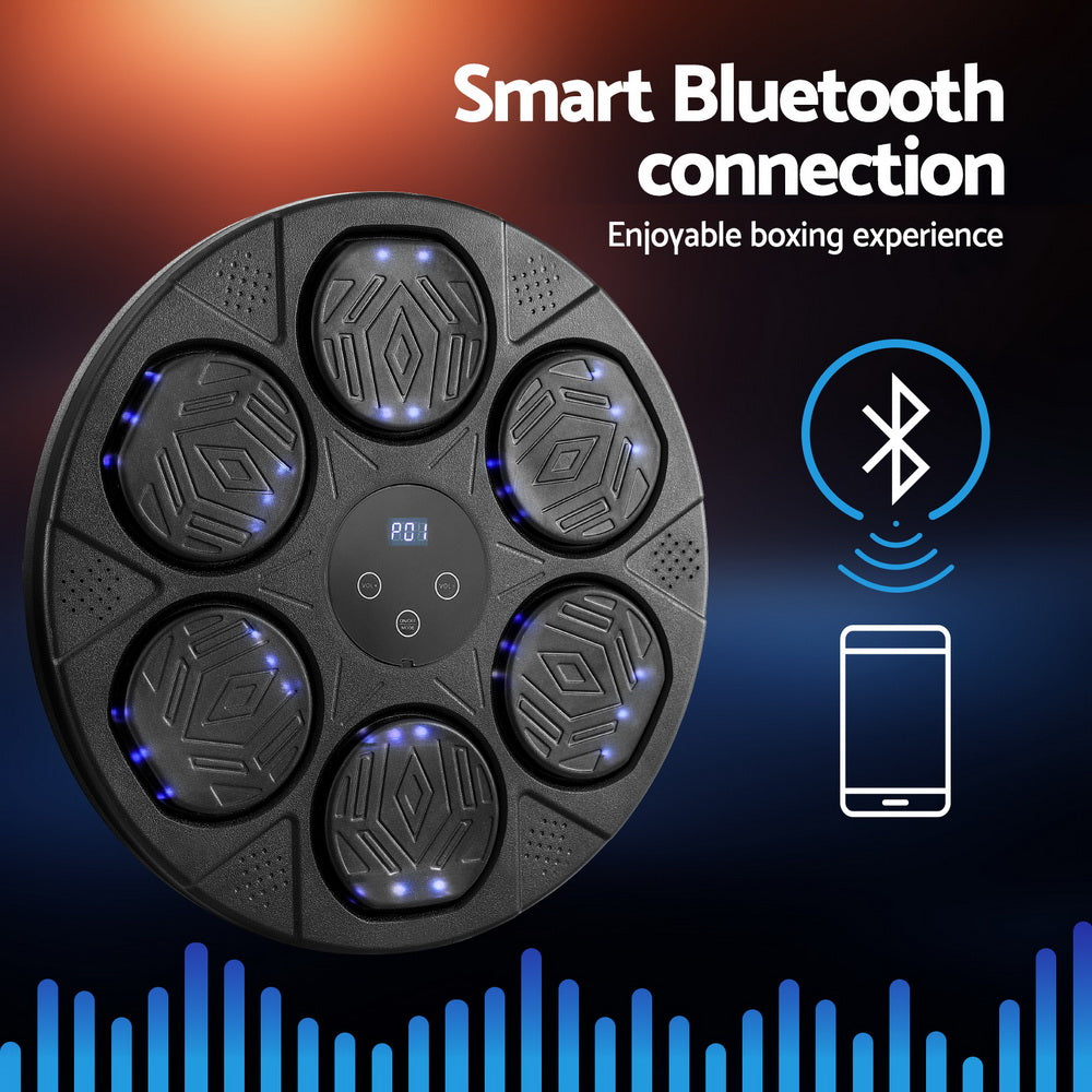 Everfit Music Boxing Machine Bluetooth Wall-Mounted Punch Target with LED Display & Gloves-3