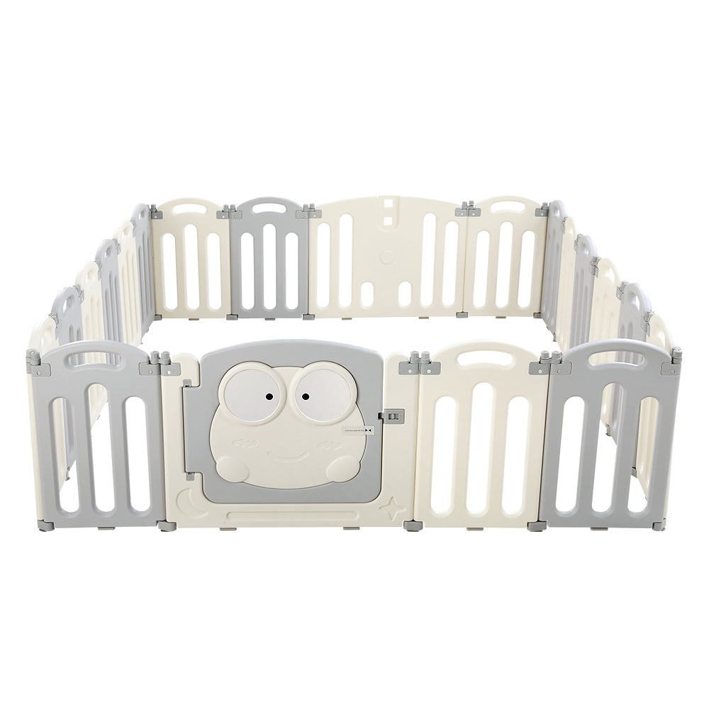 Keezi Baby Playpen 20 Panels Foldable Toddler Fence Safety Play Activity Centre-3