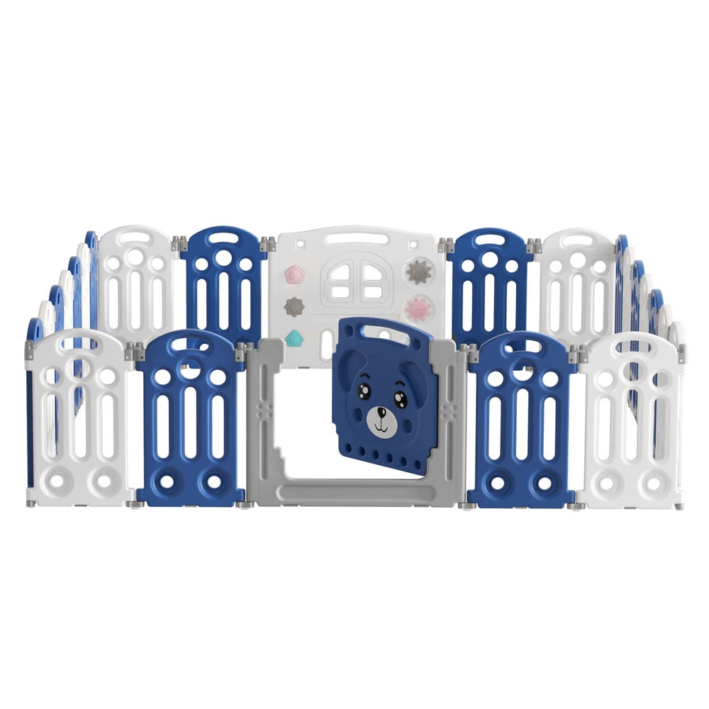 Keezi Kids Baby Playpen 24 Panels Safety Gate Toddler Fence Barrier Play Game-4