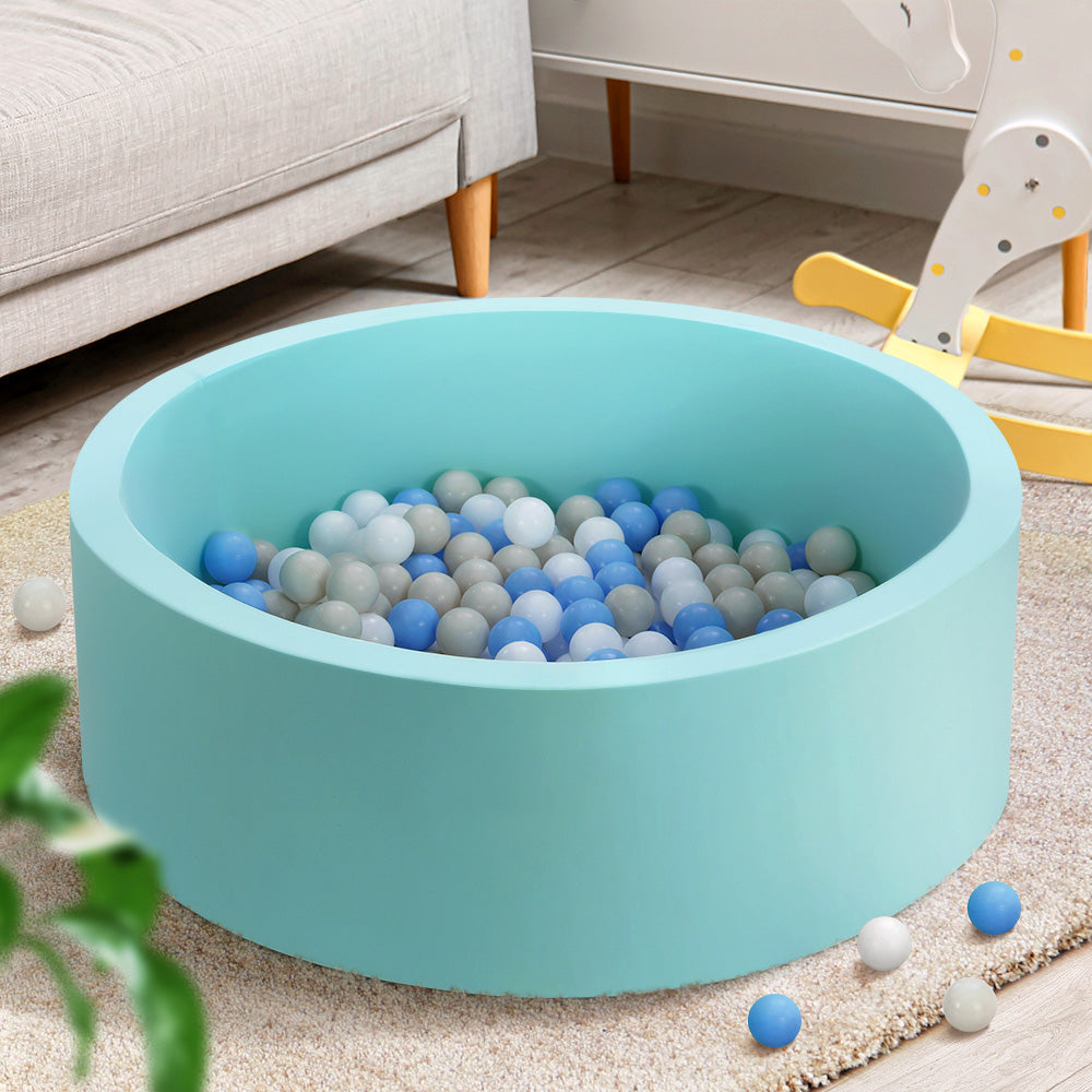 Keezi Kids Ball Pit 90x30cm Ocean Foam Play Pool Barrier Toys Children Blue-7