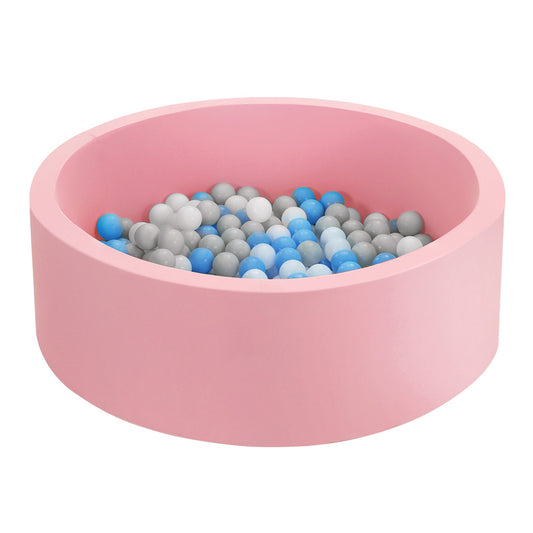 Keezi Kids Ball Pit 90x30cm Ocean Foam Play Pool Barrier Toys Children Pink-0