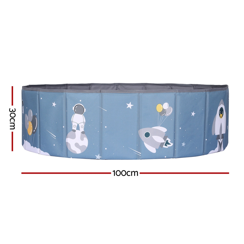 Keezi Kids Ball Pool Pit Toddler Play Foldable Child Playhouse Storage Bag Blue-1