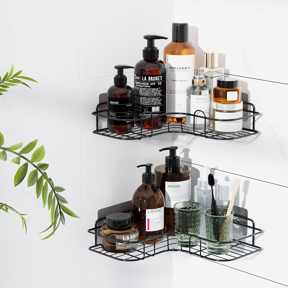 Cefito 2 Packs Bathroom Shelf Corner Storage Rack-4