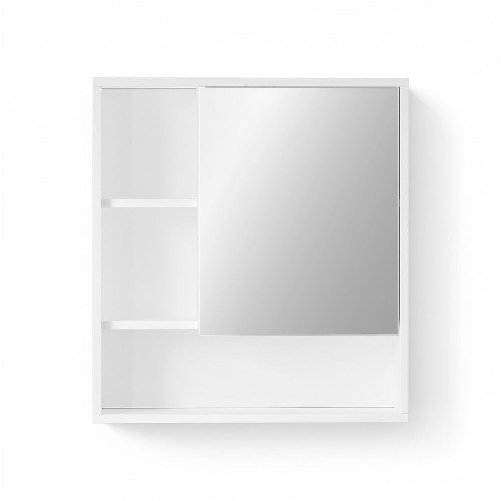 Cefito Bathroom Mirror Cabinet Mirrored Medicine Adjustable Shelf Wall Mounted 560mm White-2