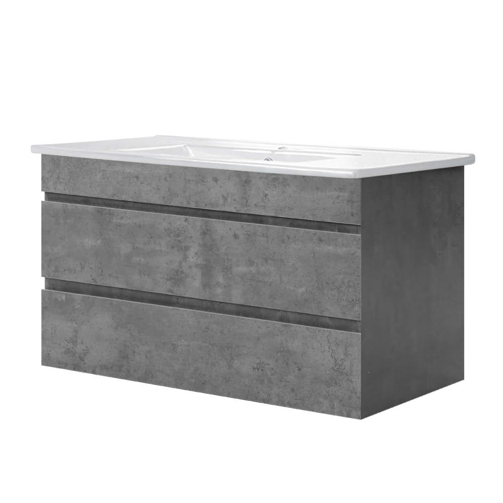 Cefito Vanity Unit 915mm with Basin Grey-0