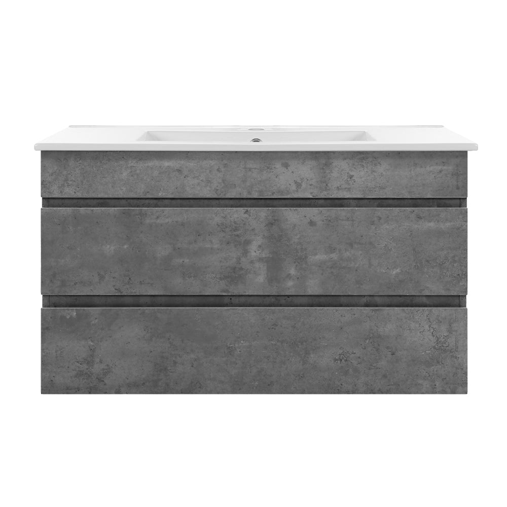 Cefito Vanity Unit 915mm with Basin Grey-2