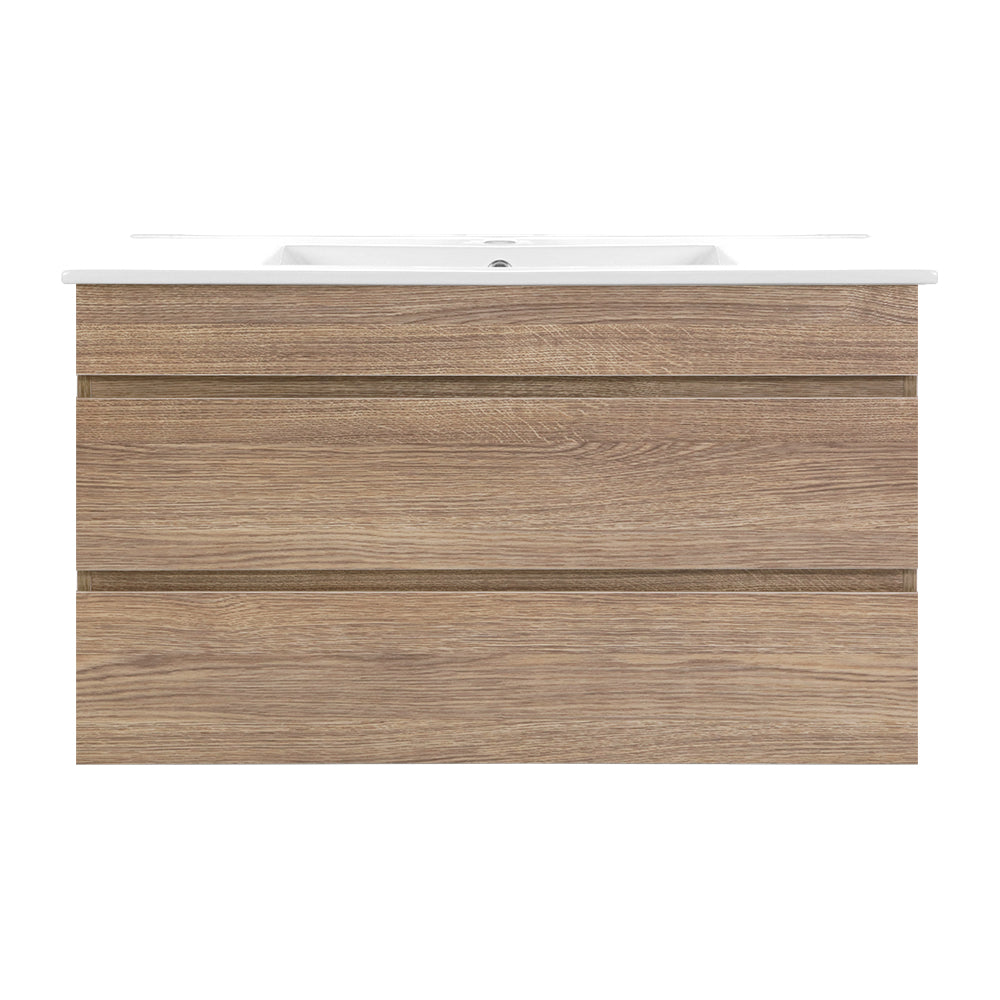 Cefito Vanity Unit 915mm with Basin Oak-2