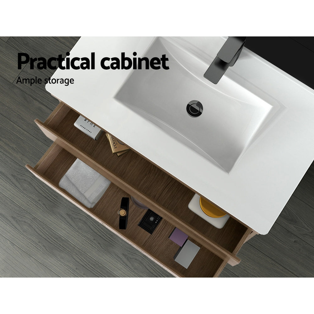 Cefito Vanity Unit 915mm with Basin Oak-4