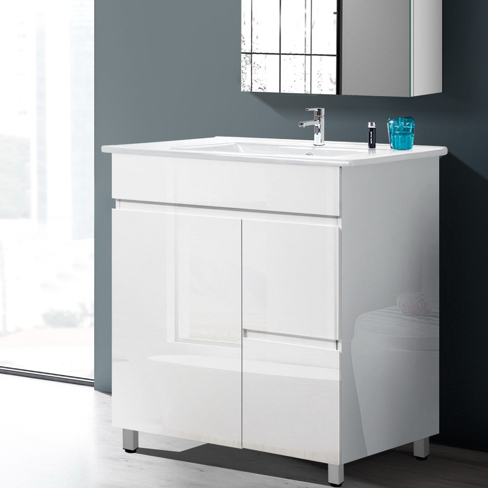 Cefito Vanity Unit 765mm Freestanding Basin Cabinet-7