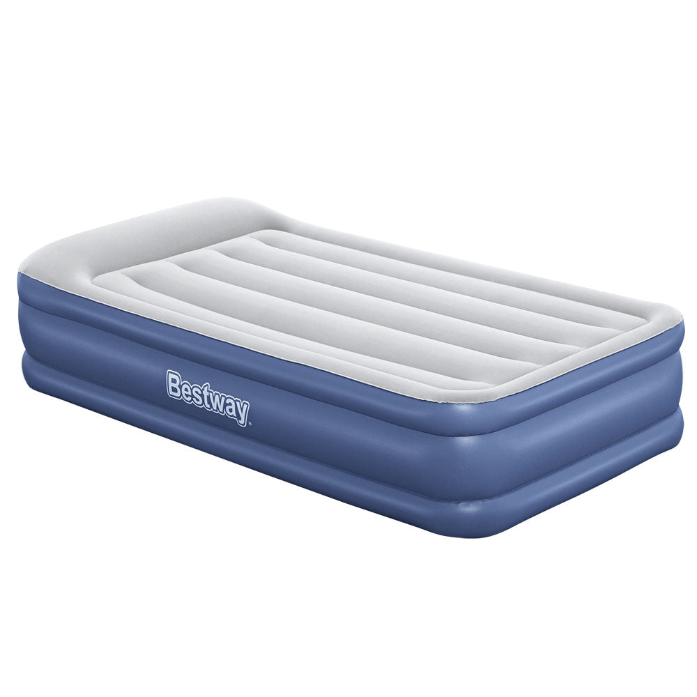 Bestway Air Mattress Inflatable Bed 46cm Airbed Single Blue-0