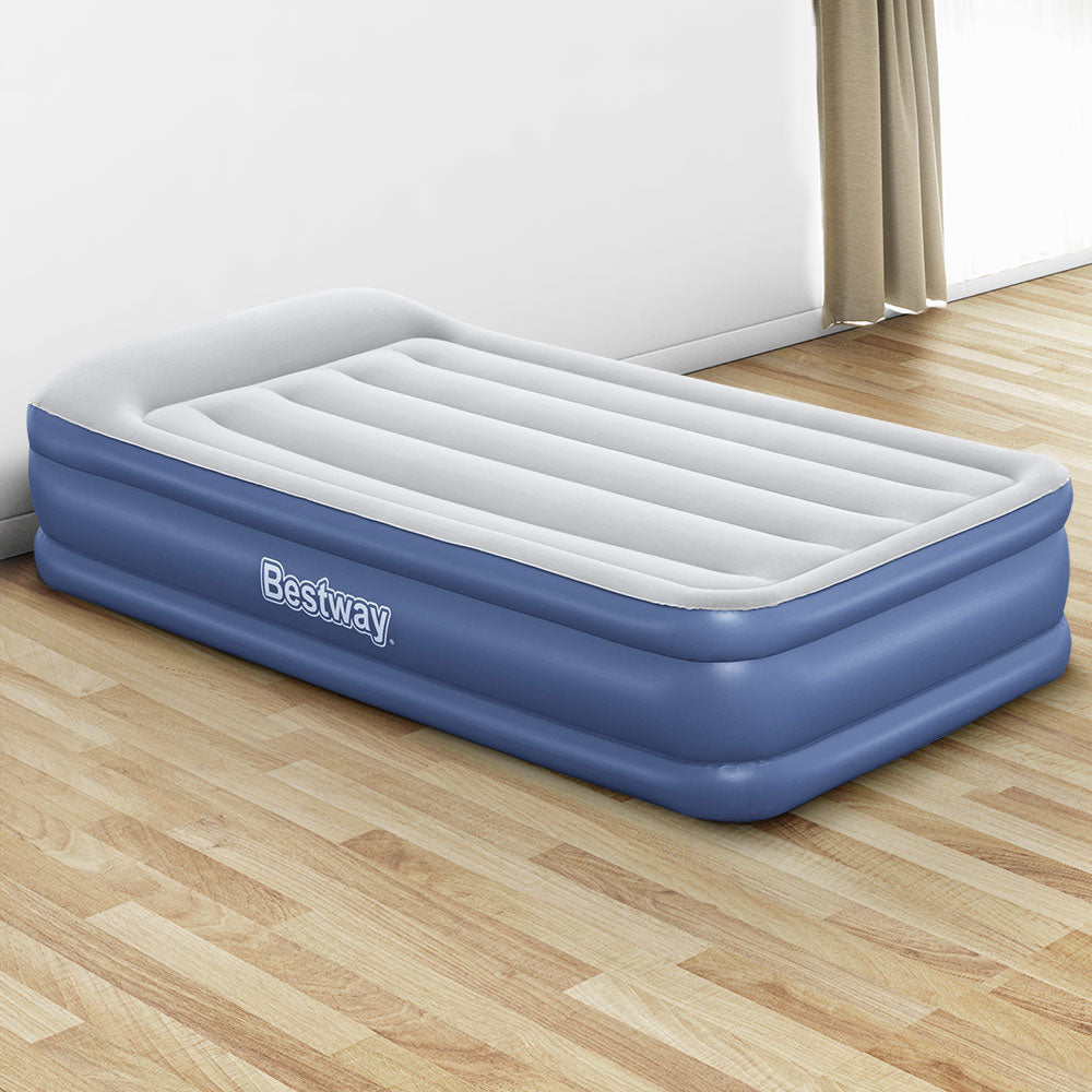 Bestway Air Mattress Inflatable Bed 46cm Airbed Single Blue-7