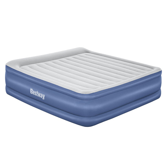 Bestway Air Mattress King Inflatable Bed 56cm Airbed Blue-0