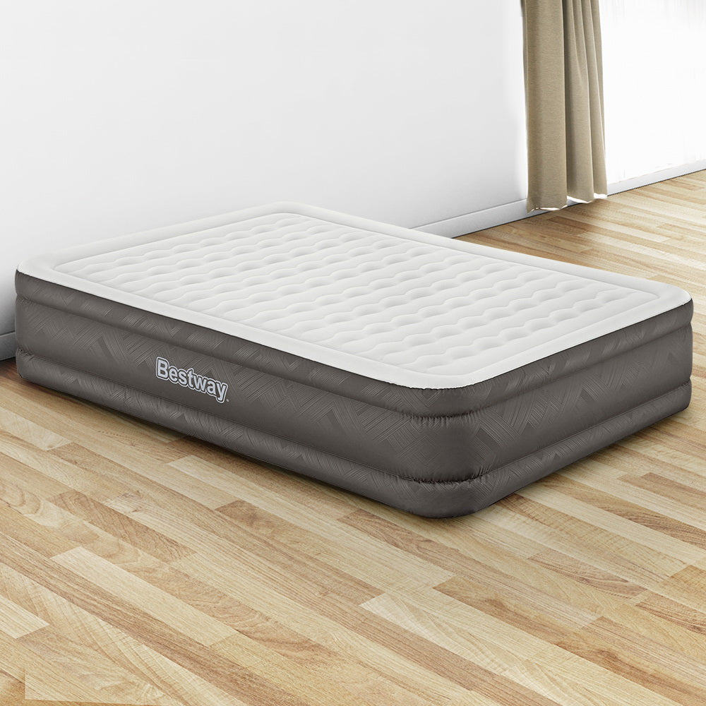 Bestway Air Mattress Queen Inflatable Bed 46cm Airbed Grey-7