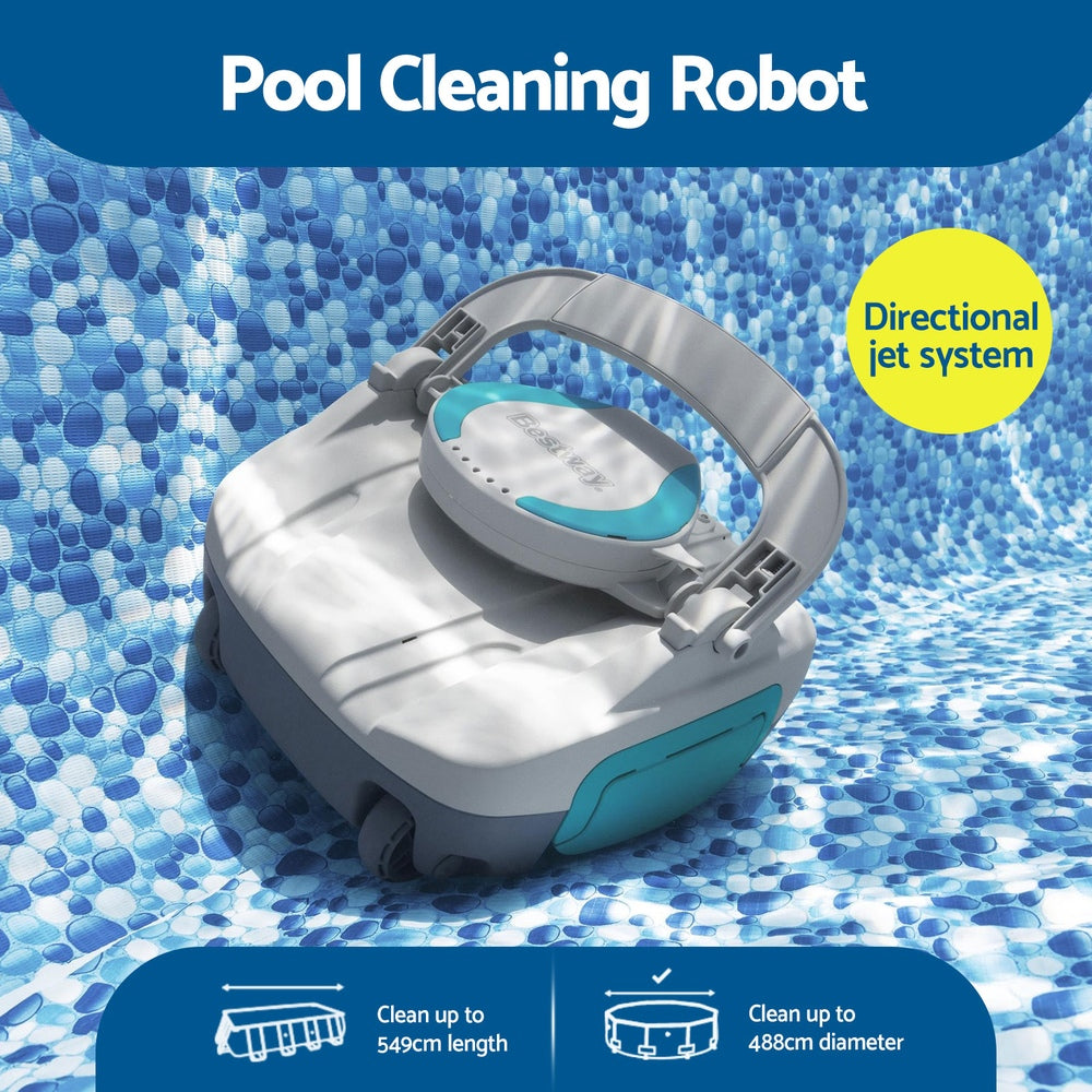 Bestway Robotic Pool Cleaner Cordless Automatic Robot Clean Swimming Pools Floor-3