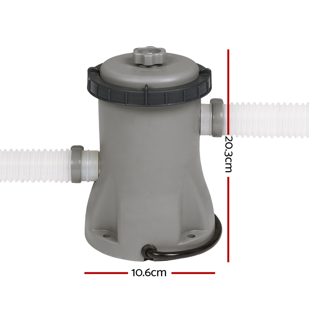 Bestway Pool Pump Cartridge Filter 330GPH 1249L/H Flowclear Filters Cleaner-1