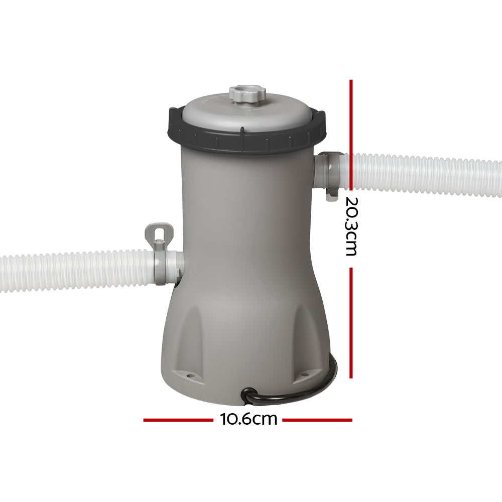 Bestway Pool Pump Cartridge Filter 800GPH 3028L/H Flowclear Filters Cleaner-1