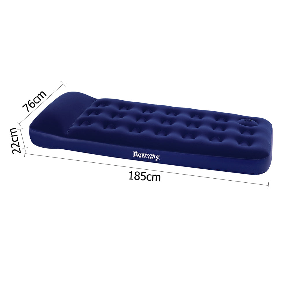 Bestway Single Size Inflatable Air Mattress - Navy-1