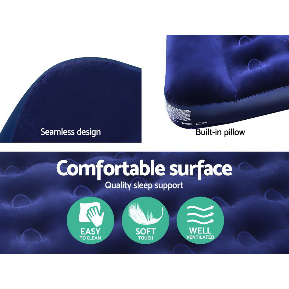 Bestway Single Size Inflatable Air Mattress - Navy-6