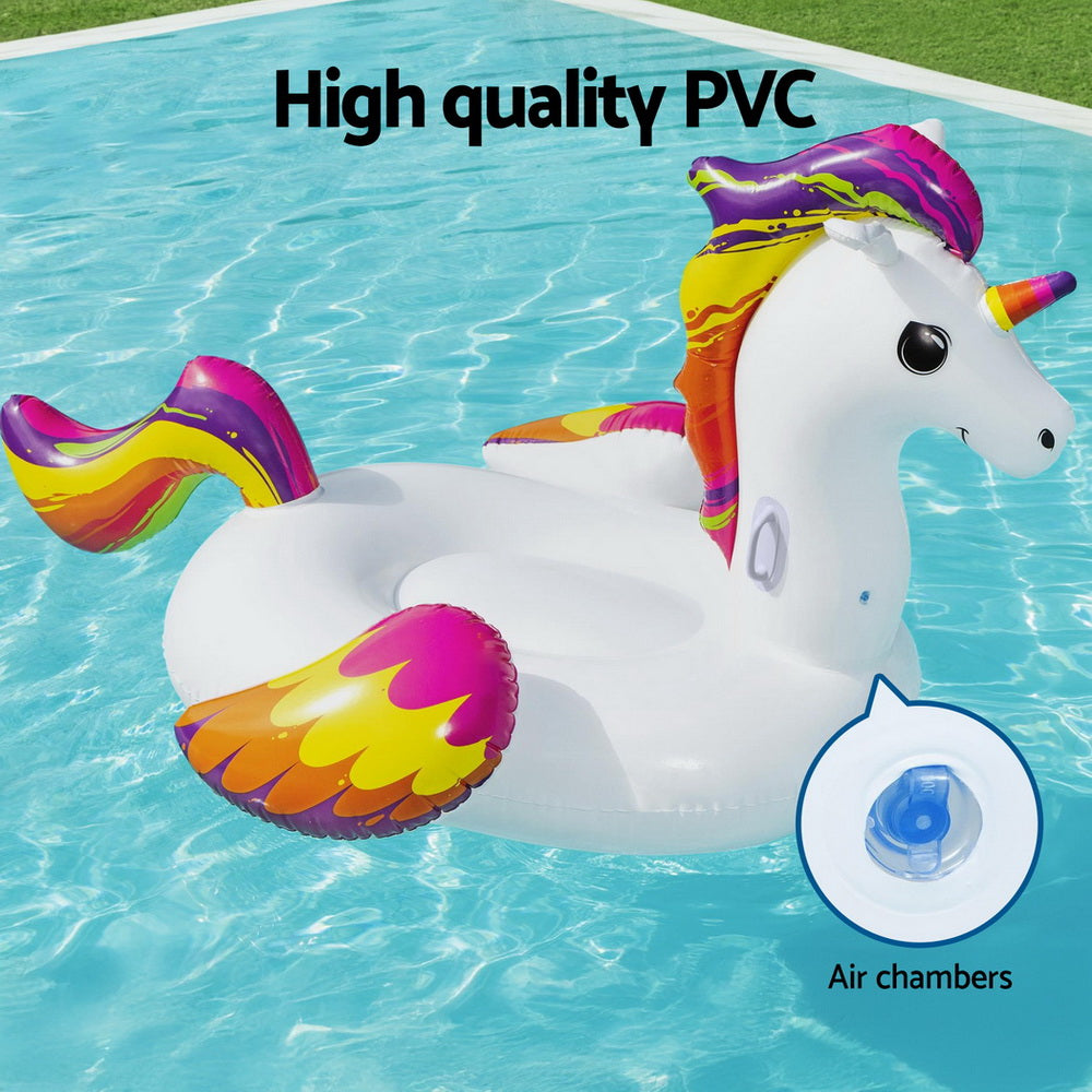 Bestway Unicorn Float Rider Inflatable Ride On Floating Pool Lounger 224x156CM-3