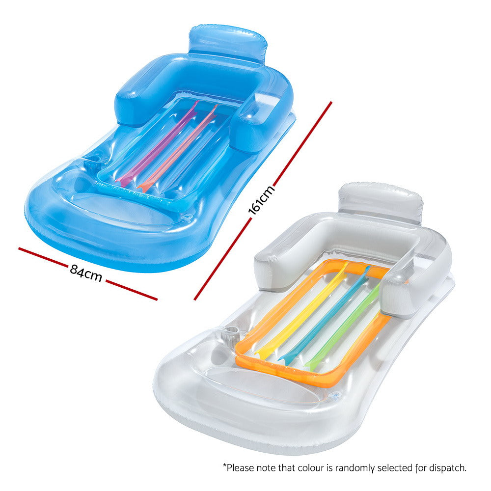 Bestway Pool Float Inflatable Lounge Seat Pillow Bed Cup Holder – Oz ...