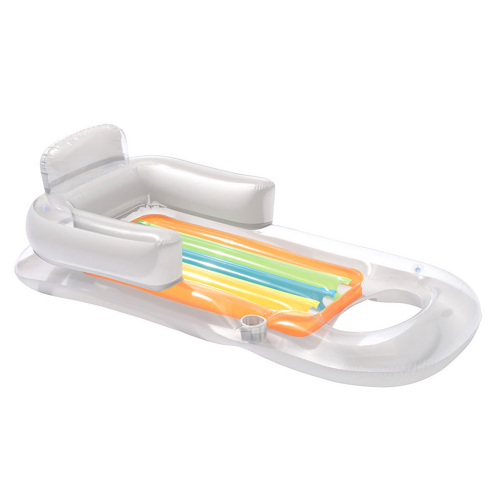 Bestway Pool Float Inflatable Lounge Seat Pillow Bed Cup Holder-2