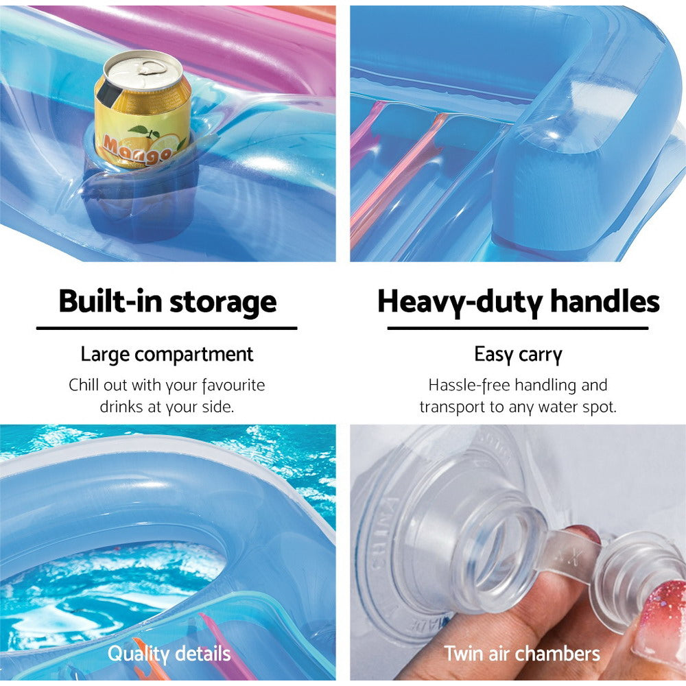 Bestway Pool Float Inflatable Lounge Seat Pillow Bed Cup Holder-5