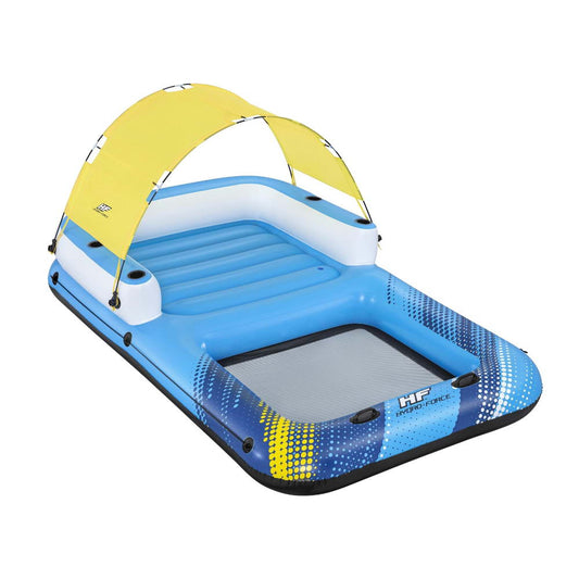 Bestway Inflatable Floating Island Float Lounger Sunshade Pool Bed 3.05Mx1.86M-0