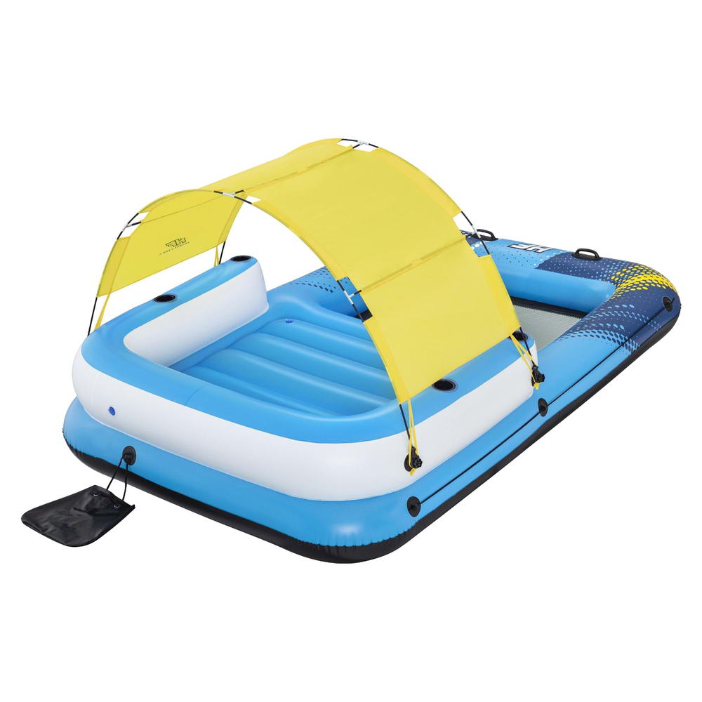 Bestway Inflatable Floating Island Float Lounger Sunshade Pool Bed 3.05Mx1.86M-2