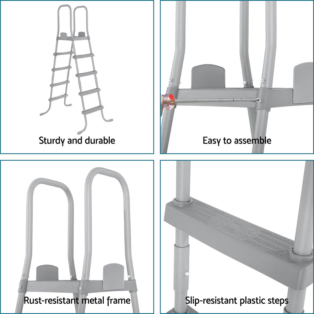 Bestway Above Ground Pool Ladder with Removable Steps-5